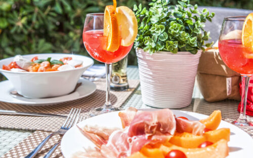 Aperitivo in terrazza